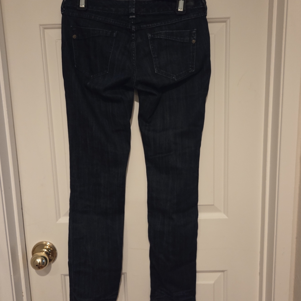 Express Women's Deep Indigo Skinny Jeans - Picture 4 of 8